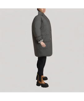 Women's Plaid Color Blocked Down Jacket Women's Plaid Color Blocked Down Jacket