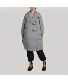 Mid length Lapel Down Jacket