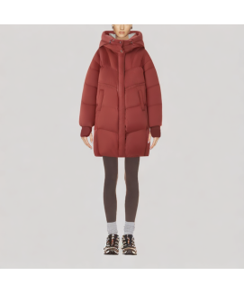 Women's Long Hooded Down Jacket