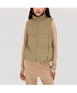 Stand up Collar Minimalist Down Vest