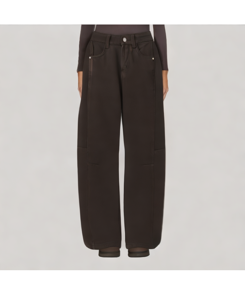 Commuter Style Fleece Lined Casual Pants