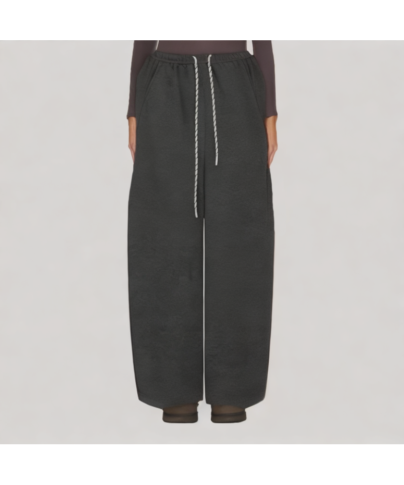 Color Blocked High Waisted Casual Pants