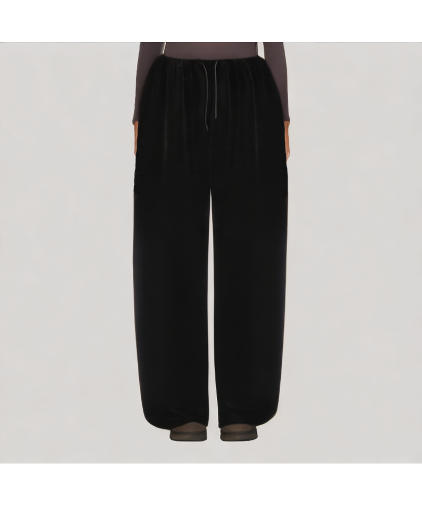 Black Velvet Casual Pants