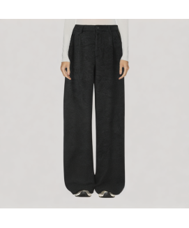 Fleece lined Wool Wide Leg Pants