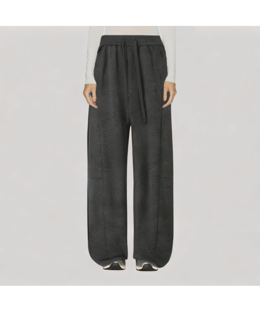 Drawstring Fleece Lined Casual Pants