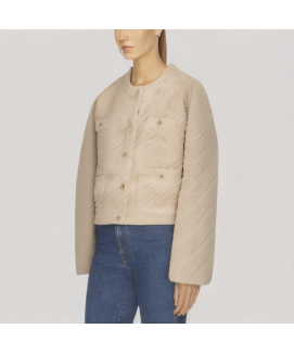 Comfortable Short Lambswool Coat