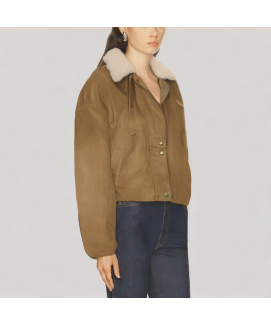 Retro Style Short Suede Jacket Retro Style Short Suede Jacket