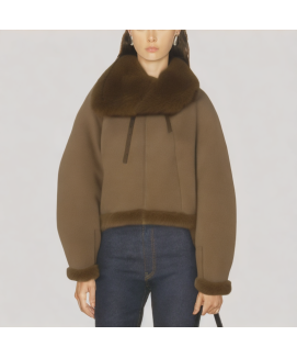 Thickened Suede Short Jacket