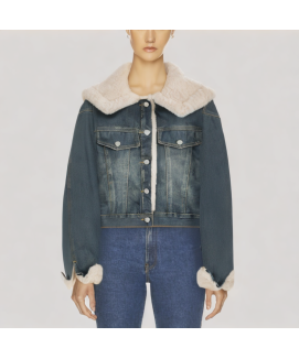 Denim Fleece Lined Jacket