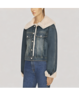 Denim Fleece Lined Jacket