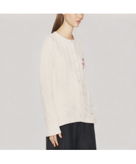 Cable Knit Cropped Sweater