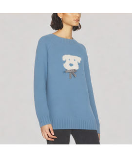 Cute Puppy Jacquard Sweater