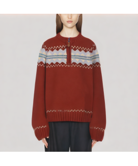 Half Zip Knit Sweater