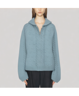 Blue Loose fitting Knit Sweater