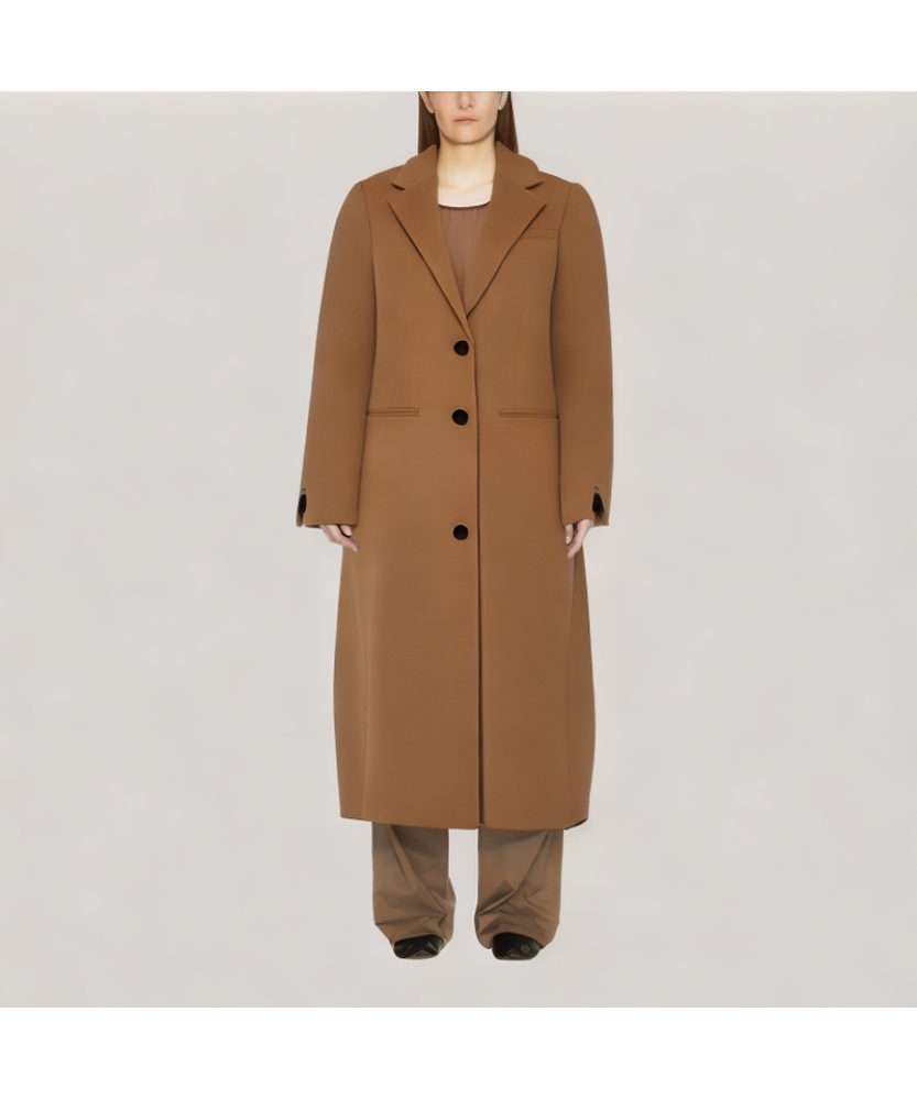 Slim-Fit Wool Coat