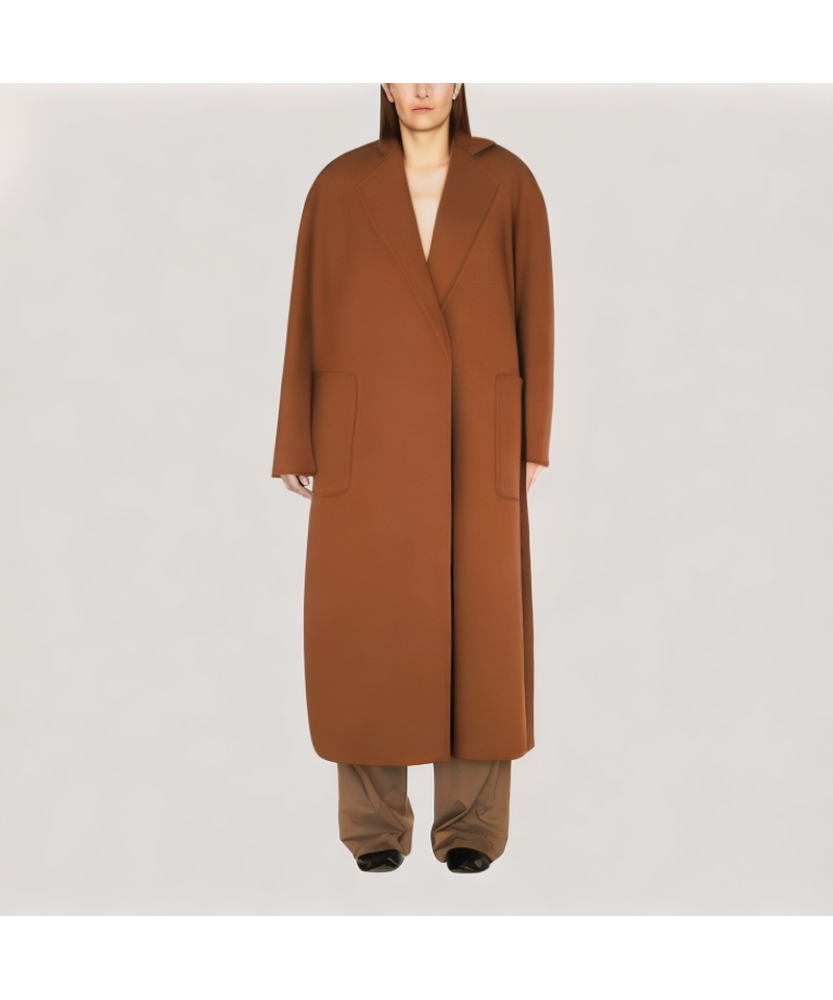 Reversible Long Wool Coat