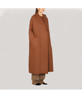 Reversible Long Wool Coat