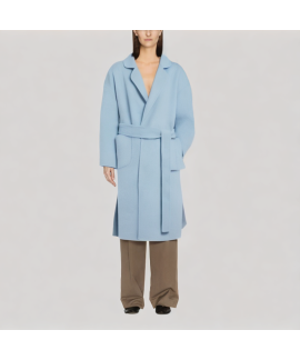 Wool double-breasted coat