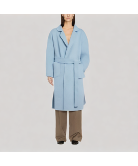 Wool double-breasted coat