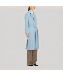 Wool double-breasted coat