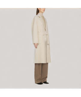 Belted Alpaca Wool Coat
