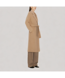 Elegant Double-Faced Cashmere Coat