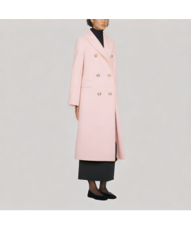Pink cashmere coat