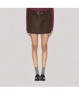 Vintage Suede A line Skirt