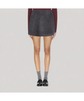 Button Down A Line Skirt